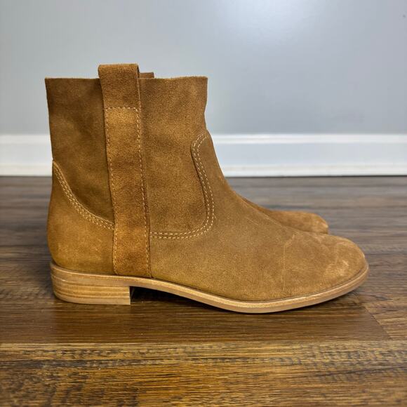 Gianni Bini Take Five Brown Suede Leather Ankle boots size 7.5 boho chic - Picture 2 of 12